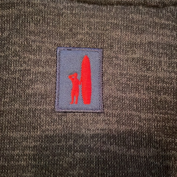 Alabama Johnnie-O zipper vest. Heather charcoal/black - Picture 8 of 10